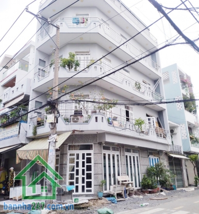 NHÀ GÓC 2 MTKD – 4 TẦNG – ĐƯỜNG NHỰA 11M – NGAY CHỢ – DÒNG TIỀN SẴN CÓ  Diện tích 4.1 x 11.4m, vuông vức. Kết cấu: 1 trệt, 3 lầu, ban công thoáng, 4PN - 5WC 