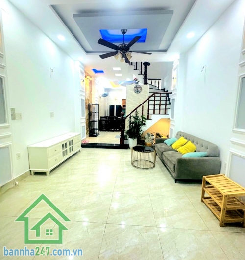 CHỈ 5,2 TỶ - NHÀ ĐẸP HƯƠNG LỘ 2 – DT 46m² (4 x 11,5) – 4 TẦNG – 4PN – 4WC – TẶNG FULL NỘI THẤT – SỔ VUÔNG A4 Nhà vào ở ngay: Kết cấu 1 trệt – 2 lầu – mái bê tông.