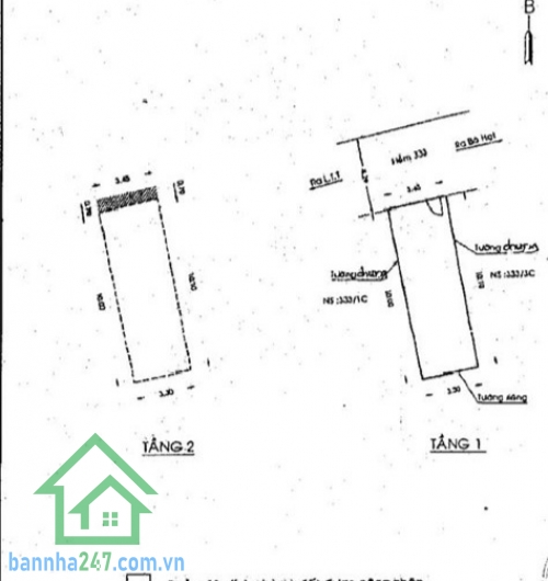 Nhỉnh 6 Tỷ - Nhà 4 Tầng + Tum – Hẻm Xe Hơi Bà Hạt – Gần BV Nhi Đồng 1, Q10 – DT 35M² (DTSD 136M²) – 5 PN – 3 WC.   Diện tích: 3.45 x 10m – kết cấu BTCT