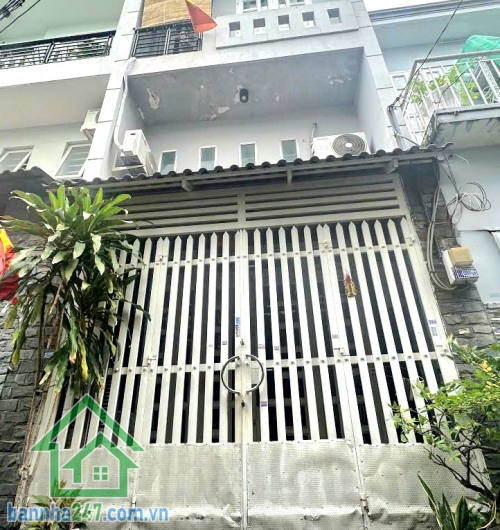 CHỈ 4,45 TỶ – NHÀ ĐẸP 4 TẦNG BTCT + TUM – HẺM 4M THÔNG – MIẾU GÒ XOÀI - 3PN - 2WC Diện tích: 4x8m (nở hậu tài lộc), công nhận 31.9m² – sổ hồng riêng. Kết cấu: 1 trệt, lửng, 1 lầu, sân thượng + tum đầy đủ công năng. 3 phòng ngủ, phòng thờ, phòng giặt, 2WC 