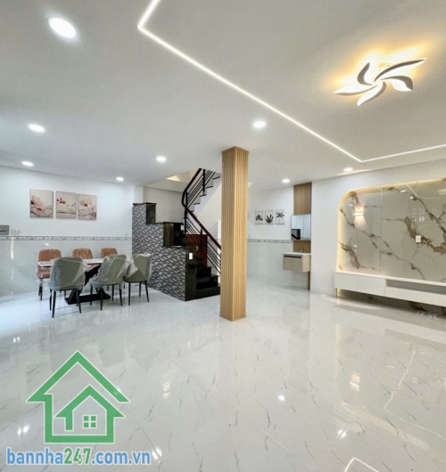 CHỈ 6,5 TỶ - SIÊU PHẨM MỚI ĐẸP LUNG LINH – HẺM XE HƠI – 60m² (8m x 7.5m) - 3 TẦNG BTCT – SÁT MẶT TIỀN MÃ LÒ - 4 PN- 3 WC